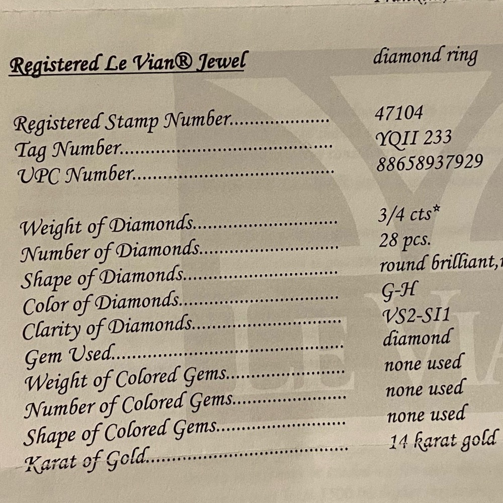 Le Vian 14 Karat White Gold Pretzel Ring - Picture 9 of 15